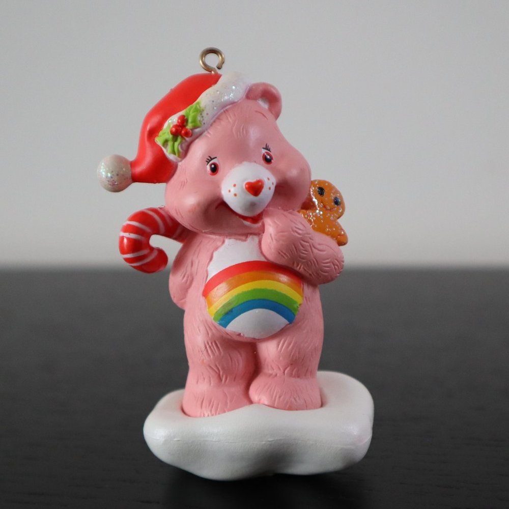 Vintage Pink Care Bear Christmas Ornament TCFC 2004